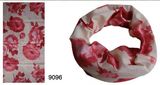 Big Flower Design Tube Scarf (YT-9096)