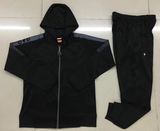 Colarless Long Sleeve Soccer Jacket with Zipper