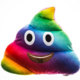 8 Inch Soft Decorative Color Poop Emoji Pillow
