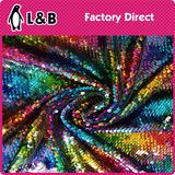 High Quality Fashion Colorful Sequin Embroidery Fabric