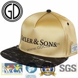 High Quality Satin Sonic Weld Snapback Sports Cap with Sublimation Printing Flat Brim