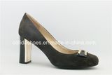 New Metal High Heel Fashion Leather Women Shoe