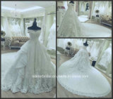 Lace Organza Bridal Ball Gowns Custom Made Real Wedding Dress Gl1725