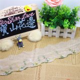 Stock Wholesale 9cm Width Embroidery Nylon Net Lace Polyester Embroidery Trimming Fancy Mesh Lace for Garments Accessory & Home Textiles & Curtains