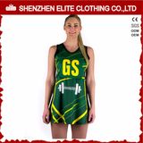 Professional Fitness Sublimation Printed Ladies Netball Uniforms Dress (ELTNBJ-69)