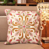 Embroidery Decorative Cushion Fashion Cotton Pilow (YPL-479)
