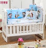 Light Blue Nursery Room Fitted Sheet Sets