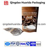 Plastic Coffee Packaging Bag with Valve and Zipper