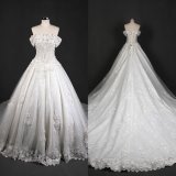 Ivory Lace Prom Ball Bridal Dresses Wedding Gown Qh66003