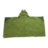 Cotton Bath Animal Frog Hooded Towel for Baby Toddler