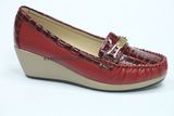 Patterned Ladies Fashion Shoes with Wedge Design
