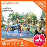 Kids Outdoor Play Items Water Park Equipment with Tube Slide