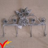 Flower Shape Vintage Metal Wall Coat Hooks