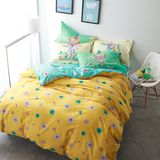 Luxury Design Simple Style Printed Cotton Bed Sheet