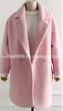 Womens Winter Cocoon-Style Cotton and Wool Coat