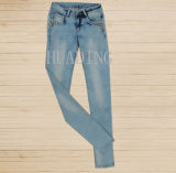 China Wholesale latest Hot Sale Skinny Womens Jeans (HDLJ0048)