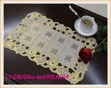 PVC Lace Table Mat/Placemat with Gold and Silver