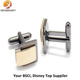 Custom Cufflinks Gold Plating Metal Cufflinks with Diamond