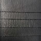 Black High Quality PU Leather for Garments and Shoes (HSK141)