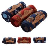 Polar Fleece Blanket with PU Holder