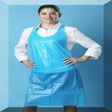 Unisex PE Apron Multifunction Blue Apron Waterproof Poly Apron