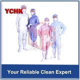 Multi-Color Hooded 2 Piece Antistatic Cleanroom Factory Conjoined Garment Suit