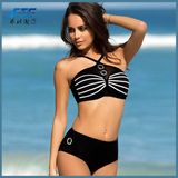 Black Fashion Two Pieces Triangle Bikini Swimwear Swimsuit