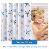 Shell PEVA Bathroom Waterproof Shower Curtain