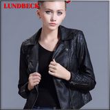 Best Sell PU Jacket for Women Leisure Black Clothes