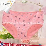 Heart Shape Printed Cute Cotton Lady Underwear Sweet Design Young Girls Underwear