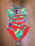 Fashion One Piece Swimwear Summer Holiday Swimsuit Printing Swim Wear