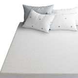 Polyester White Elastic Knitting Fabric Making Breathable Waterproof Fitted Sheet