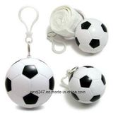 Plastic Pancho Raincot Ball with Keychain