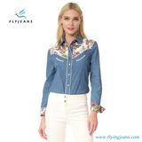 New Style Long Sleeve Denim Shirts with Light Blue by Fly Jeans
