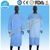 Steriled Reinforced Surgical Gown for Hospital Medical Use