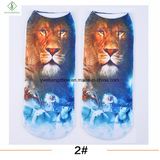 Europe New Factory 3D Cat Printed Cartoon Custom Boat Socks