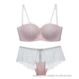 Lovely Wireless Ladies Lace Brief and Bra in Factory Price