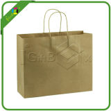 Brown/Kraft Paper Bag with Handle for Cloth Wholesale Packing