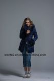 Ladies Loose Down Coat Fashion 80% Eiderdown Autumn Winter Navy Warm