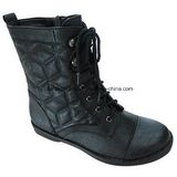 China Women Winter Ankle Boots Supplier PU Leather