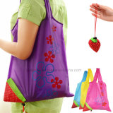 Eco Promotional Foldable Storage Handbag Strawberry Shopping Bag