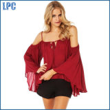 Red Sexy Slip T Shirt for Chiffon Breathe Freely