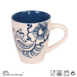 Blue & Beige Stonewaer Coffee Mug