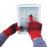 Men's Fashion Jacquard Knitted Winter Warm Touch Screen Gloves (YKY5461)