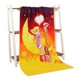 Adults 70*140cm Slipper Printed Microfiber Beach Towel