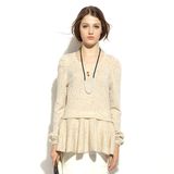Cashmere Sweater for Women Hot Sales 12gg Long Sleeve