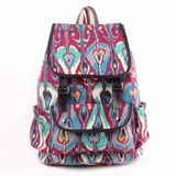 New Fashion Promotion Exclusive Handmade Vintage Retro Rucksack Printing Canvas Women Mujer Mochila Escolar Feminina School Bag Sac a DOS Backpack GS122958