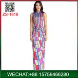 Wholesale Latest Woman Printed Sleeveless Maxi Dresses