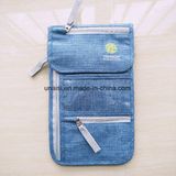 Jeans RFID-Blocking Anti-Theft Hidden Neck Passport Holder Travel Wallet