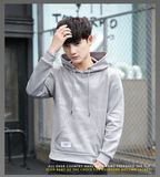 Grey Pearl Cotton Sports Fashion Hoody